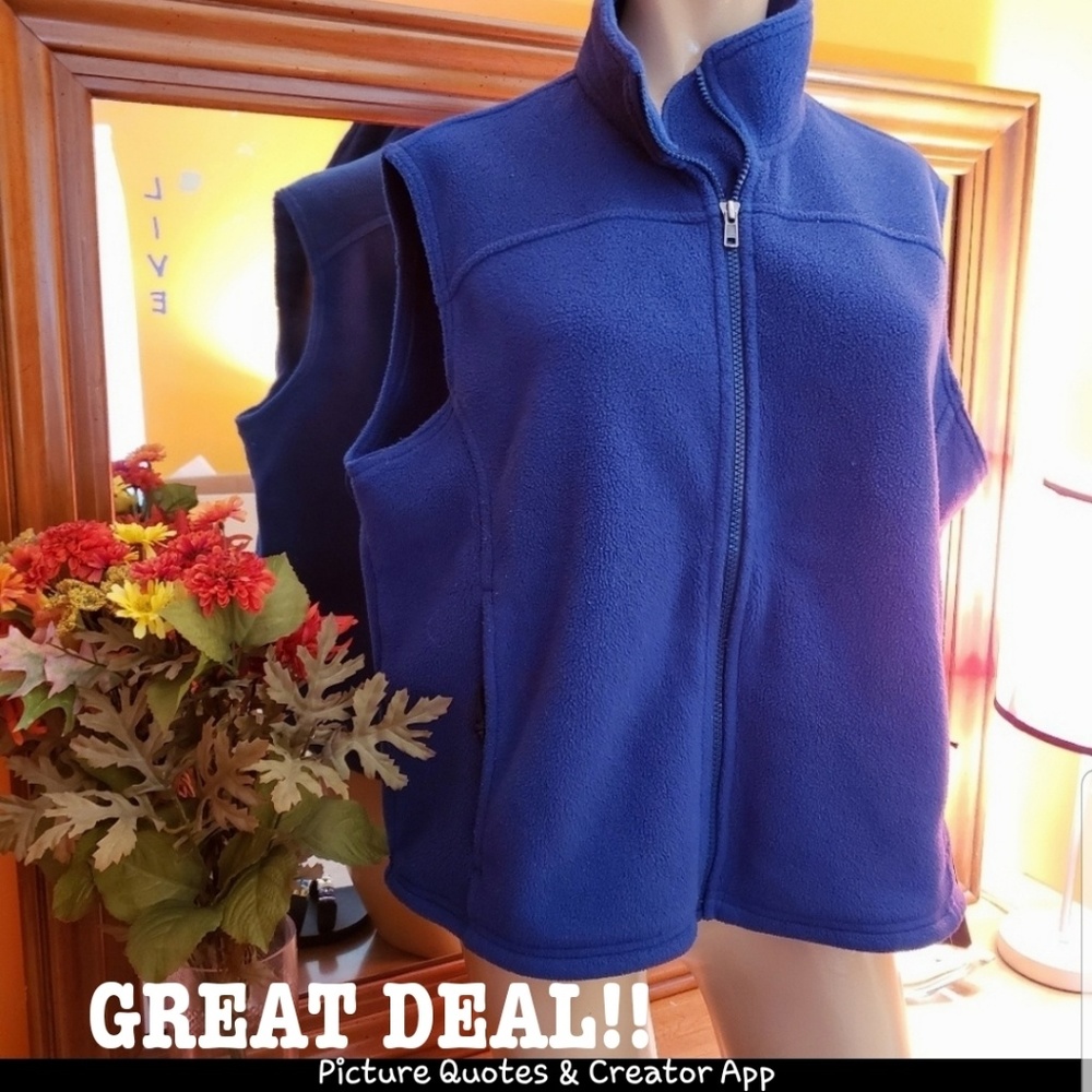 LL Bean fleece vest
